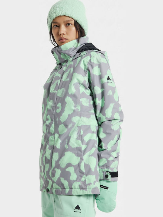 Burton Jet 10081109652 Γυναικείο Μπουφάν για Σκι & Snowboard Πράσινο