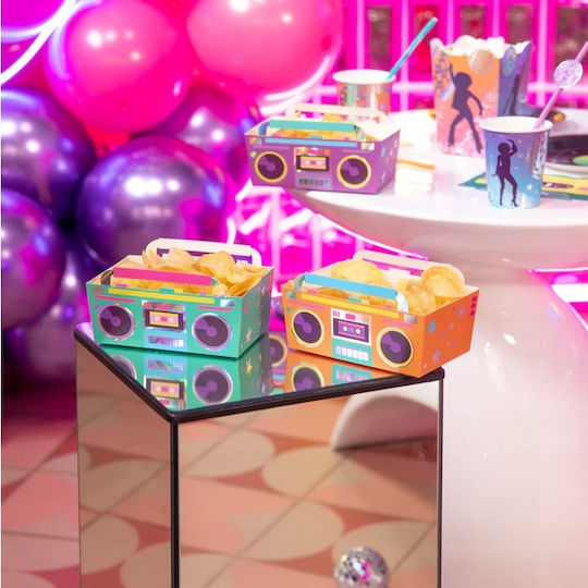 Chips Snack Boxe Retro Disco 80er Party Geburtstag 3 Stück
