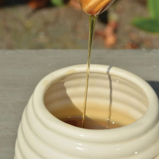 Esschert Design Ceramic White Honey Pot