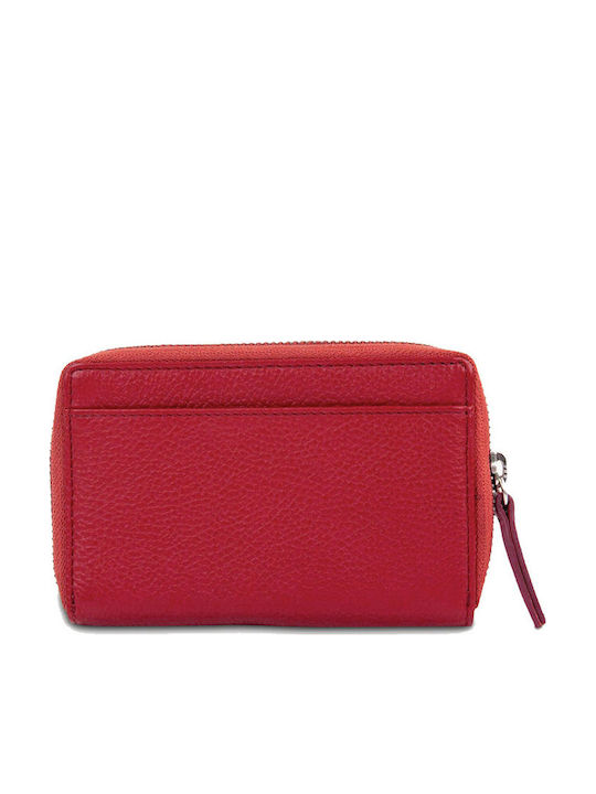 Small Leather Women's Wallet Red