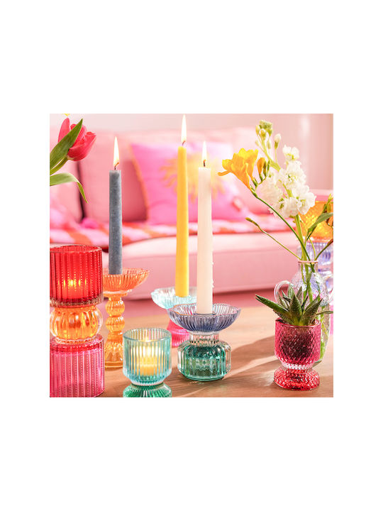Stewehome Decorative Glass Object Multicolored 10.2x10.2x9 Cm