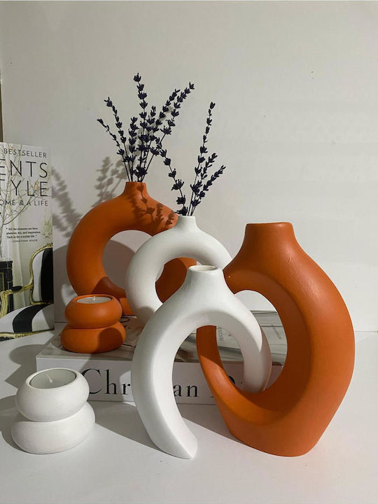 SteweHome Kerzenhalter in Orangen Farbe