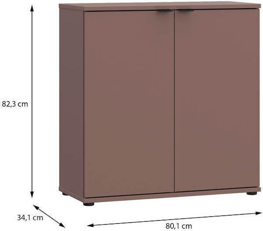 Bufet din lemn Terracotta 80x34x83cm