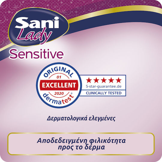 Sani Sensitive Lady Extra No4 Γυναικείες Σερβιέτες Ακράτειας Κανονικής Ροής 4 Σταγόνες 16τμχ
