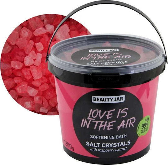 Cristale de baie Piele mătăsoasă Extract de zmeură Love Is In Air Beauty Jar 1200 G