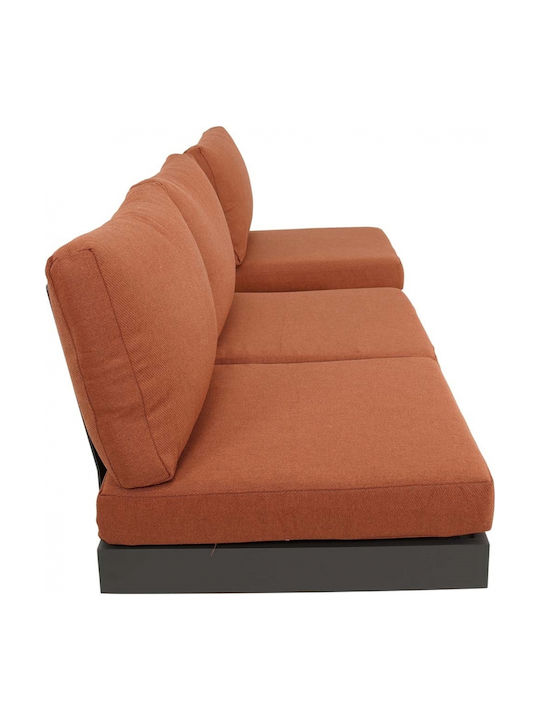 Garten- und Outdoor-Möbelsets 2 Stück Orange mit Kissen