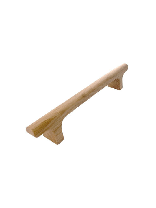 Viefe Furniture Handle Made of Oak Wood with Hole Centers 160mm 0681160W16