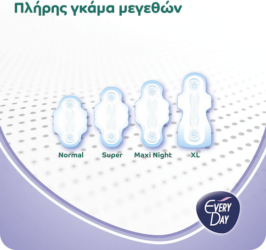 Every Day Hyperdry Extra Long Hygienepads mit Flügeln für Starke Strömung 8 Tropfen in Doppelpack 2x9Stk