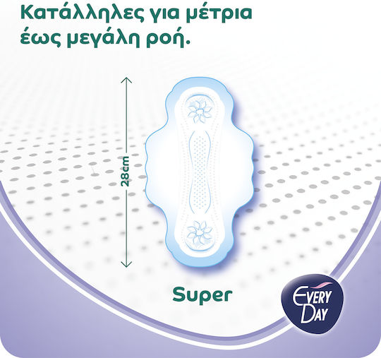 Every Day Hyperdry Super Ultra Plus Hygienepads mit Flügeln für Starke Strömung 30Stück