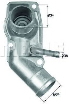 Termostat lichid de răcire Mahle Original TI 213 92D