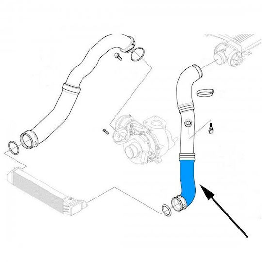 Σωλήνας Intercooler Bmw 3 E46 11617791393