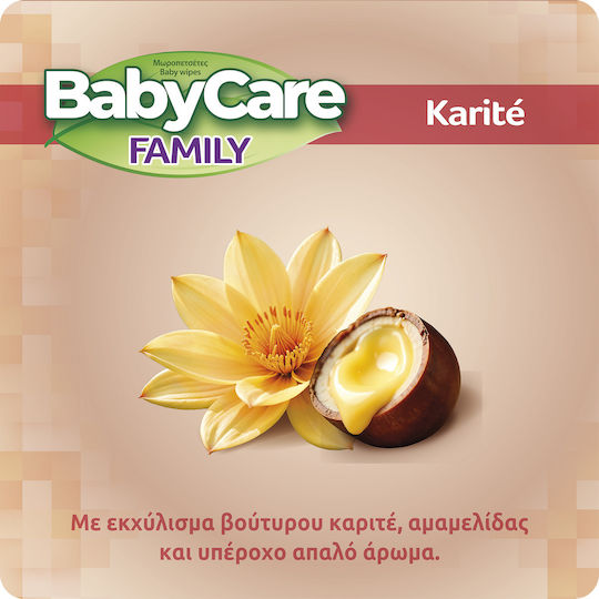 BabyCare Family Karite Servetele Umede Bebelusi Fără Alcool și Parabeni 12x90 Bucăți