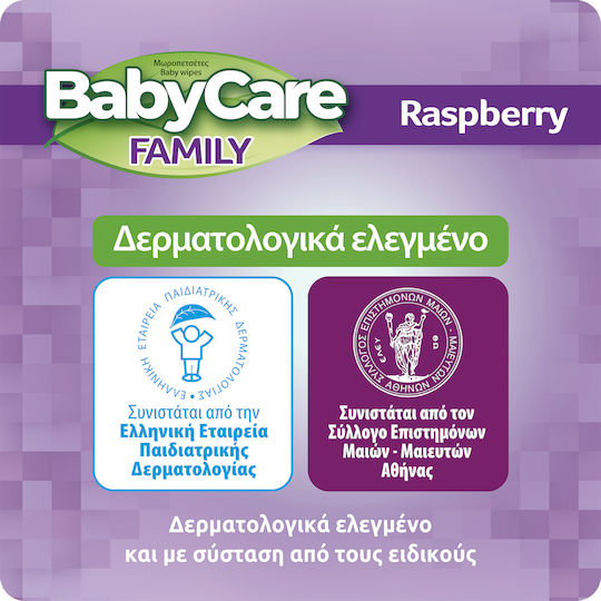 BabyCare Family Бебешки Кърпички Без Алкохол и Парабени 12x90бр