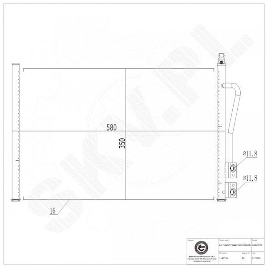 Radiator Climatizare Ford Fiesta V Fusion Mazda 2 1146195