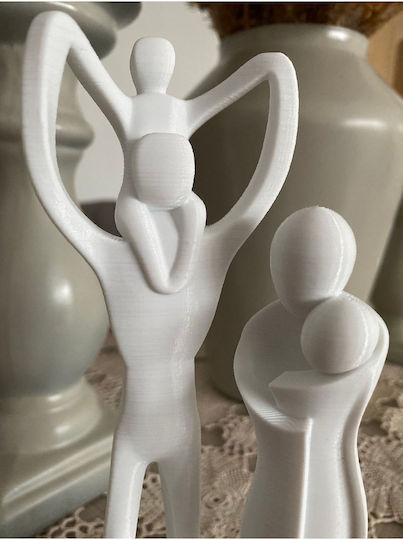 SteweHome Tischdekoration Familienmotiv Weiß 13x19 cm