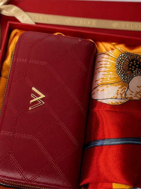 Großes Damenbrieftasche Burgundisch