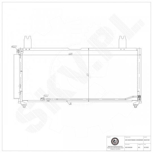 SKV Auto-Kühlschrank Motor für Suzuki Liana