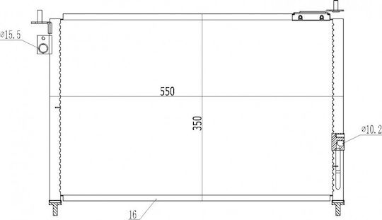 Hart Radiator Air Condition pentru Honda Civic