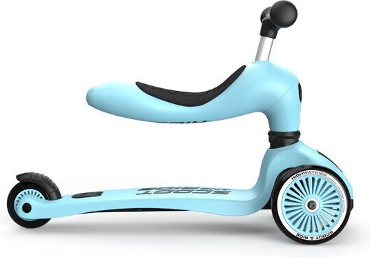 Scooter Kids Scooter 3-Wheel with Seat for 5+ Years Light Blue