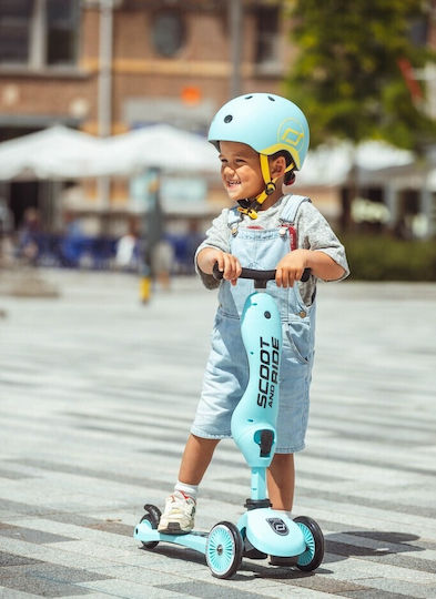 Scooter Kids Scooter 3-Wheel with Seat for 5+ Years Light Blue