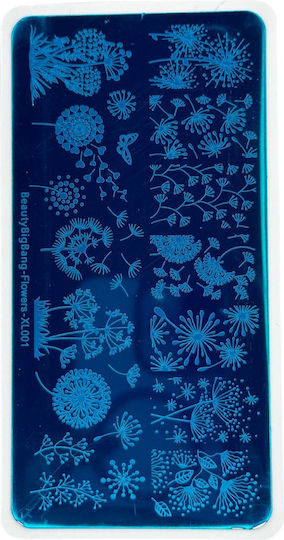 Stamp Plate Flowers-xl-003