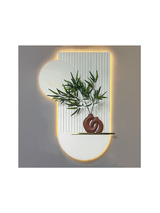 Marhome Wooden Frame with LED Lighting 80x100cm
