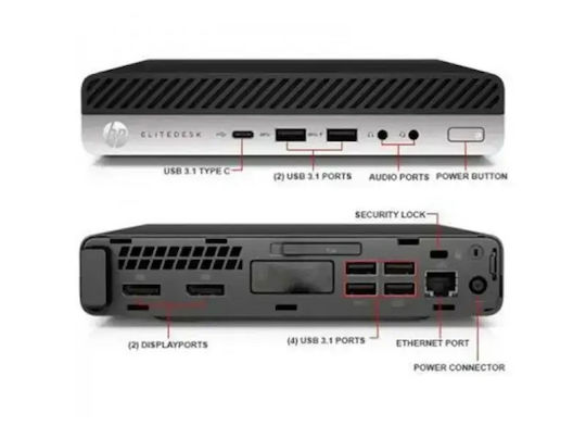 HP Prodesk 600 G4 DM Рефурбишд Клас A (Core i5-8500T/8GB/256GB SSD/W11 Home)