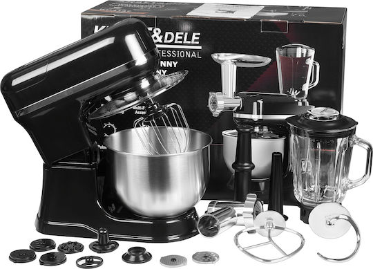 Kraft & Dele Stand Mixer 3000W with Stainless Bowl 5lt