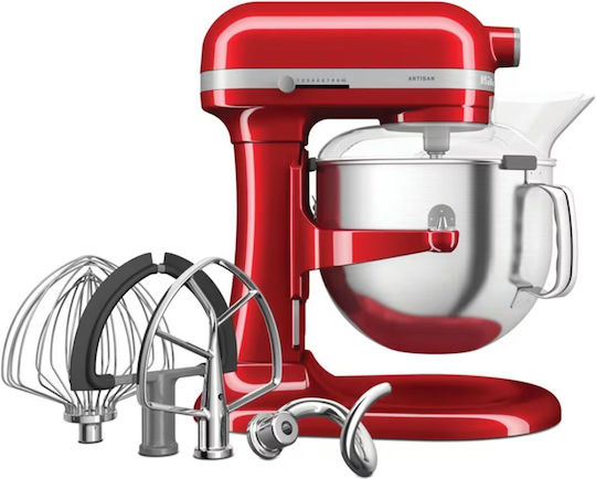 Kitchenaid Κουζινομηχανή 375W με Ανοξείδωτο Κάδο 6.6lt Κόκκινη