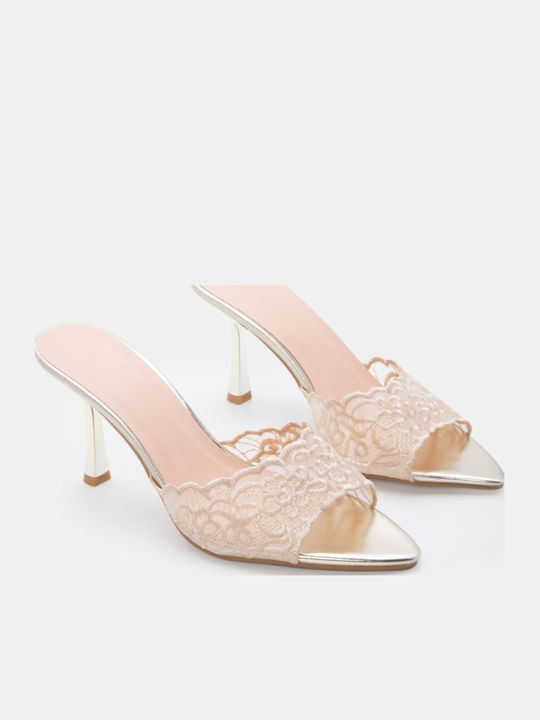 Goldene Damen Sandalen