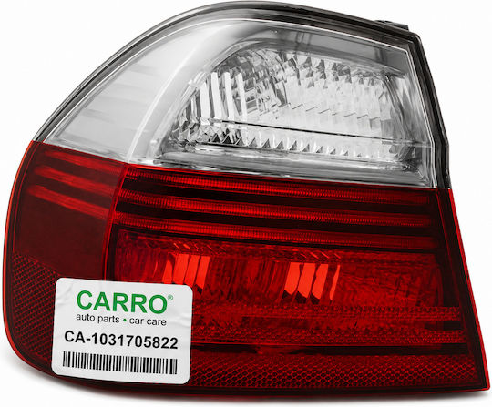 Rear Outer Taillight Red-White Smoked E Depo For Bmw Series 3 E90/91 Sdn/S.W 05-08