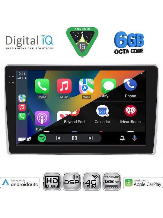 Digital IQ Car Audio System for Alfa Romeo Mito 2008-2018 Bluetooth USB WiFi GPS Apple CarPlay Android Auto with 9" Touch Screen