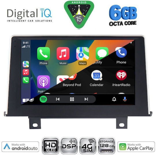 Digital IQ Auto-Audiosysteme für BMW Serie 1 2011-2016 mit Touchscreen 9" Bluetooth USB WiFi GPS Apple CarPlay Android Auto