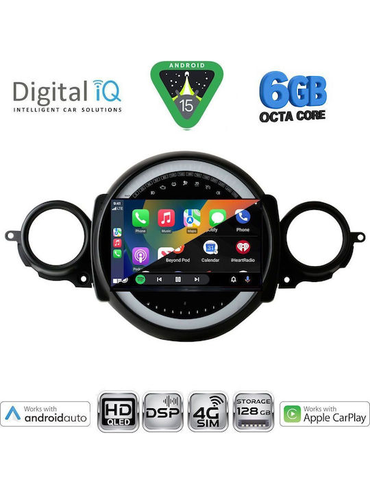 Digital IQ Auto-Audiosystem Für Mini Cooper / Clubman 2011-2013 Bluetooth USB Eingebautes Wi-Fi GPS Apple CarPlay Android Auto Mit 9 Zoll Touchscreen