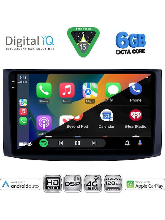 Digital IQ Car Audio System for Chevrolet Aveo 2006-2010 Bluetooth USB WiFi GPS Apple CarPlay Android Auto with 9" Touch Screen