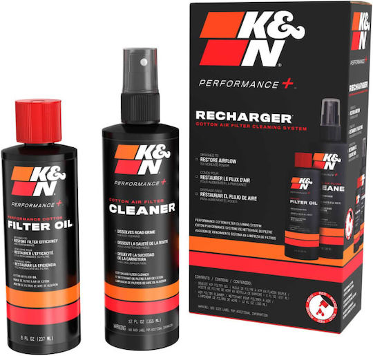 K&N Filter Care Service Kit Squeeze Red Σετ Καθαριστικό & Λιπαντικό Φίλτρου Αέρα Μοτοσυκλέτας