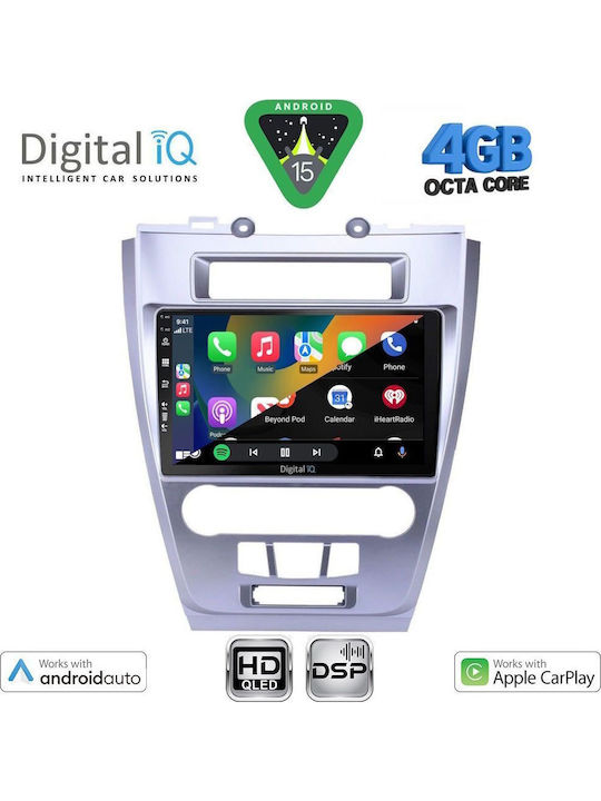 Digital IQ Car Audio System for Ford Fusion 2012-2017 (Bluetooth/USB/WiFi/GPS/Apple CarPlay/Android Auto) with 10" Touch Screen