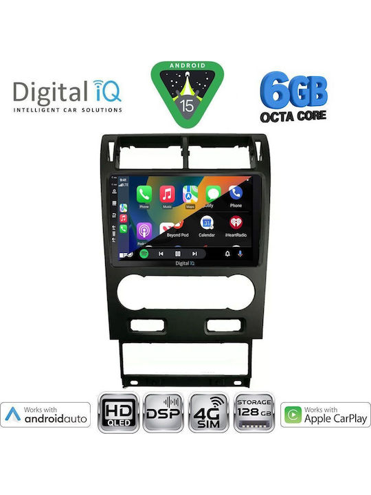 Digital IQ Car Audio System for Ford Mondeo 2003-2006 Bluetooth USB WiFi GPS Apple CarPlay Android Auto with 9" Touch Screen