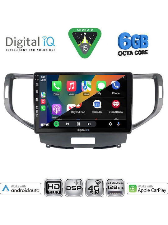 Digital IQ Car Audio System for Honda Accord 2008-2013 (Bluetooth/USB/WiFi/GPS/Apple CarPlay/Android Auto) with 9" Touch Screen