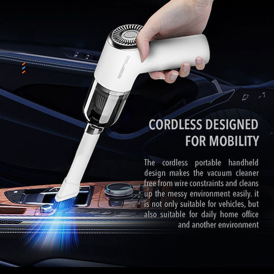 Elysium VK1000W Rechargeable Handheld Vacuum 7.4V White