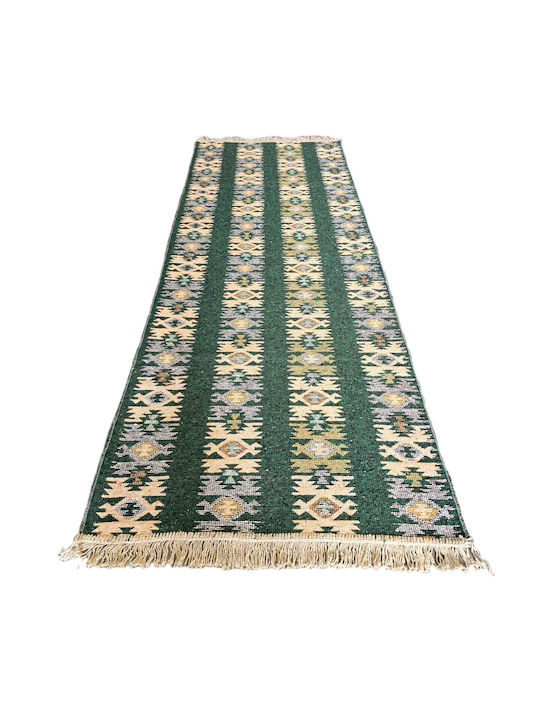 Kotonia Home Wohnzimmer Teppich Grün 60x150cm