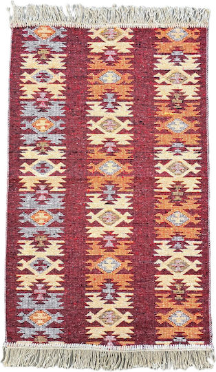Kotonia Home Kotonia Home Wohnzimmer Teppich Rechteckig Burgundisch 60x90cm