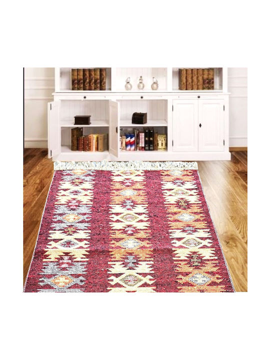 Kotonia Home Kotonia Home Wohnzimmer Teppich Rechteckig Burgundisch 60x90cm
