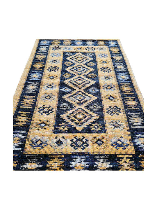 Kotonia Home Wohnzimmer Teppich Rechteckig Blau 60x90cm