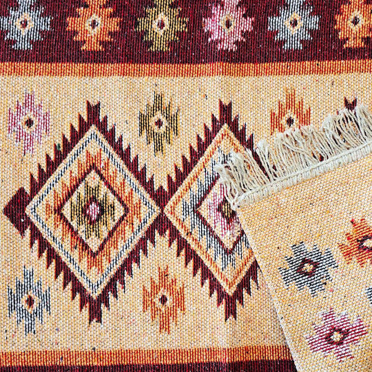 Kotonia Home Rectangular Burgundy Rug 60x90cm