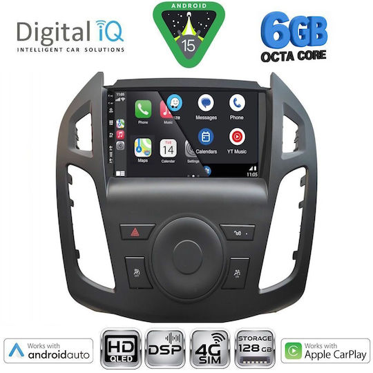 Digital IQ Car Audio System for Ford Transit Connect 2013-2018 (Bluetooth/USB/WiFi/GPS/Apple CarPlay/Android Auto) with 9" Touch Screen