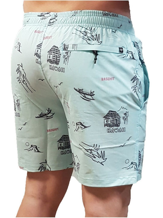 Volley Men's Swimwear Shorts Turquoise with Patterns
