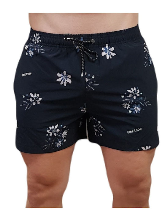 Men's Swim Shorts Midnight Black With Patterns