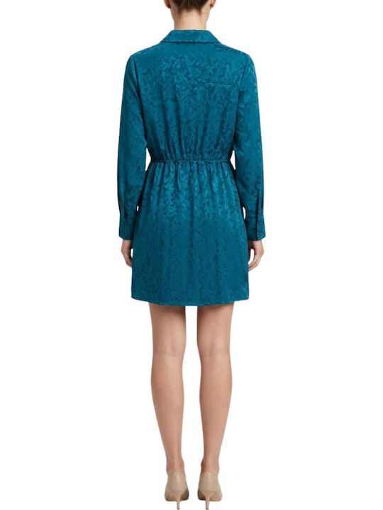 Naf Naf Women's Dress Sleppy Shirt Turquoise Xl