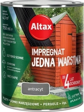 One-layer Impregnation Wood Concrete Anthracite 0.75l